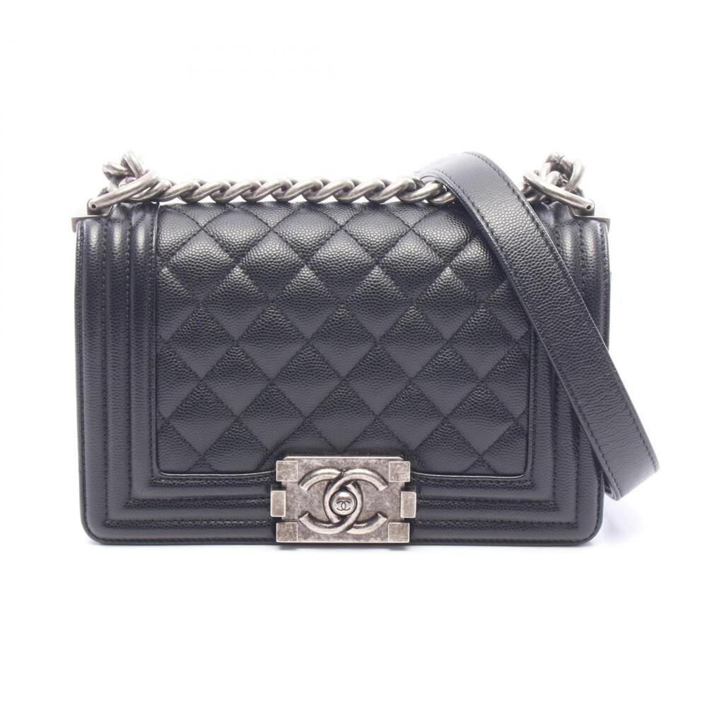 Chanel Boy Small Shoulder Bag/Handbag, Caviar Leather (Grained Calfskin), Wom...
